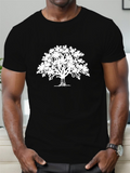 Men's T-Shirt Intricate Branches Spreading Widely Under Midnight Sky Majestic Tree