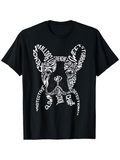 Men's T-Shirt Playful Words Creating A Bold Graphic French Bulldog