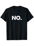 Men's T-Shirt Weathered Bold White Letters On Simple Statement No