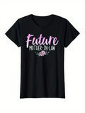Men's T-Shirt Future Mother In Law With Pink Floral Motif And Soft Pastel Accents T Shirt