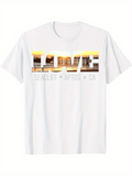 Men's T-Shirt Seacliff Aptos CA Sunset Pier Love Typography