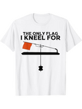 Men's T-Shirt The Only Flag I Kneel For Racing Signal On White T Shirt