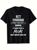 Men's T-Shirt Rett Syndrome Manual Inspiring Message For Strong Mother T Shirt