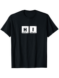 Men's T-Shirt Chemical Elements Table Inspired Minimalist Typography HI Print