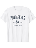 Men's T-Shirt Puntarenas Established Flag And Costa Rica Graphic T Shirt