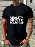 Men's T-Shirt Reality Driver Moment Nautical Inspired Design With Anchors And Bold Letters