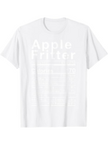Men's T-Shirt Apple Fritter Recipe Ingredients And Nutrition Facts White T Shirt
