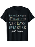 Men's T-Shirt K 4th 180 X 5 Fifth Grade Smarter School Days T Shirt