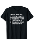 Men's T-Shirt There Are Two Types Of People Counting Starts At Zero Or One T Shirt