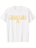 Men's T-Shirt Guadalajara With Handdrawn Sunshine Under The Warm Sun Shirt