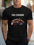 Men's T-Shirt Tax Evasion Vibrant Detailed Illustration Of A Shiny Lobster