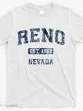 Men's T-Shirt Reno Est 1868 Vintage Textured Print Nevada T Shirt