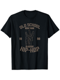 Men's T-Shirt Old School New York Classic Hip Hop Hand Graphic T Shirt