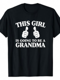 Men's T-Shirt This Girl Going To Be A Grandma With Two Thumbs Up Graphic T Shirt