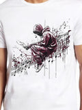 Men's T-Shirt Abstract Music With Graffiti Style Urban Streetwear Boy