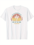 Men's T-Shirt Vintage Rainbow Sun With Abstract Serpent And Sacred Text T Shirt