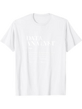 Men's T-Shirt Data Analyst Minimalist Simple Font White T Shirt