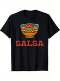 Men's T-Shirt Salsa Colorful Ceramic Bowl Full Of Spicy Salsa