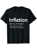 Men's T-Shirt Inflation Humorous Definition With Clean White Lettering T Shirt
