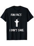 Men's T-Shirt Fun Fact Question Mark Cartoon With Sarcastic Slogan Character