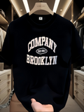 Men's T-Shirt Company Established 2007 Brooklyn Vintage Typography Tee