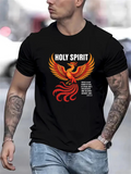 Men's T-Shirt Holy Spirit Fiery Wings With Radiant Rising Phoenix Bird