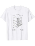 Men's T-Shirt Classic Patent Drawing With Annotated Sketch And Technical Scribbles Box