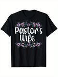 Men's T-Shirt Pastors Wife Surrounded By Delicate Spring Flowers And Foliage Blooms Shirt