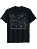 Men's T-Shirt This Is How Scientists See The World With Hand Drawn Equations And Nature Doodles T Shirt