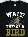 Men's T-Shirt Wait Theres A Bird Perched On Branch With Feathers Among Radiant Light Bird