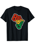 Men's T-Shirt Black Student Union Bold Block Letter Colors Logo Design