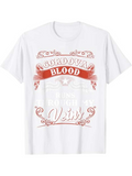 Men's T-Shirt Cordova Blood Retro Banner Design With Vintage Scroll Accents And Bold Lettering