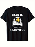 Men's T-Shirt Bald Is Beautiful With Fierce Expression Majestic Bald Eagle Head Centered