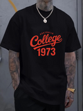 Men's T-Shirt Australia College 1973 Retro Typography On Minimalist Vintage Shirt