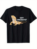 Men's T-Shirt Got Crickets Cute Lizard With Realistic Pattern Under Sunlight