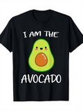Men's T-Shirt I Am The Avocado Cheerful Kawaii Style Cute Cartoon Avocado
