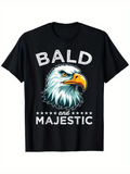 Men's T-Shirt Bald And Majestic Proud American Symbolic Eagle Illustration