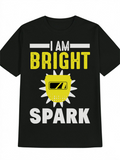 Men's T-Shirt I Am Bright Spark Sun Shine Behind Welding Helmet