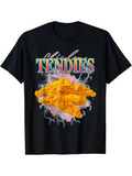 Men's T-Shirt Crispy Lightning Glow With Golden Fried Chicken Tendies