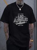 Men's T-Shirt West Coast Los Angeles California Since Nineteen Eighty Five Typography Street Vibes Inspired Shirt
