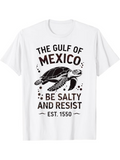 Men's T-Shirt Sea Turtle Swimming With Waves And Vintage Quote Graphic Turtle