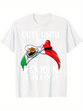 Men's T-Shirt Cute Until The Mexican Comes Out Colorful Scarf Taco