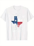 Men's T-Shirt Distressed Vintage Lone Star Flag Within Texas State Outline