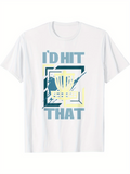 Men's T-Shirt Id Hit That Retro Style With Graphic Disc Golf Basket