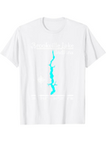 Men's T-Shirt Blue Cracks And Subtle Ice Patterns On White T Shirt