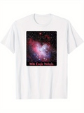 Men's T-Shirt M16 Eagle Nebula Stunning Star Cluster Among Swirling Deep Space Gases Nebula