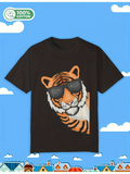 Men's T-Shirt Cool Sunglasses Wearing Tiger With Playful Stylish Expression