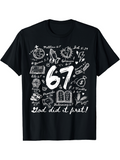 Men's T-Shirt God Did It First Large Hand Drawn Faith Numbers Illustration T Shirt