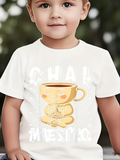 Men's T-Shirt Chai Maestro Serene Cup With Smiling Cartoon Face Meditating