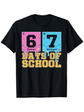 Men's T-Shirt Colorful Periodic Elements With Playful Sprinkles Highlighting School Theme T Shirt